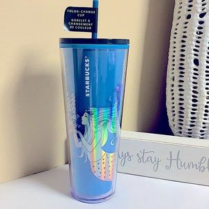 Starbucks 💫 Blue Mermaid 🧜♀️ Color Changing 24oz Venti Tumbler